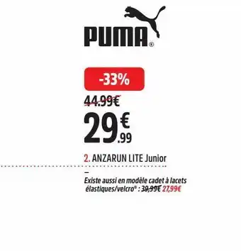 Intersport Anzarun lite junior offre