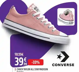 Intersport Chuck taylor all star madison femme offre