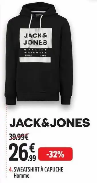 Sweatshirt à capuche homme