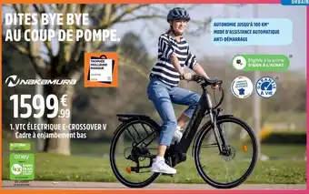 Intersport Vtc électrique e-crossover v cadre à enjambement bas offre