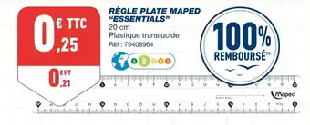 Bureau Vallée Maped règle plate essentials offre