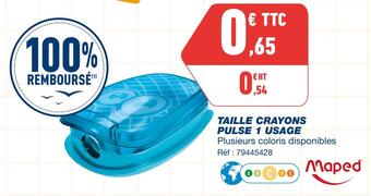 Bureau Vallée Maped taille crayons pulse 1 usage offre