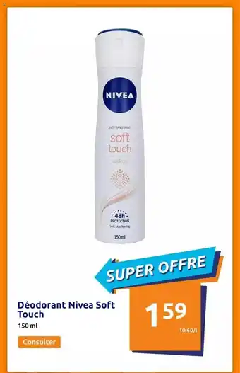 Action Déodorant nivea soft touch nivea offre