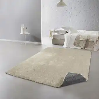 Tapis décoratif beige rectangulaire, l.160 x l.230 cm feeling