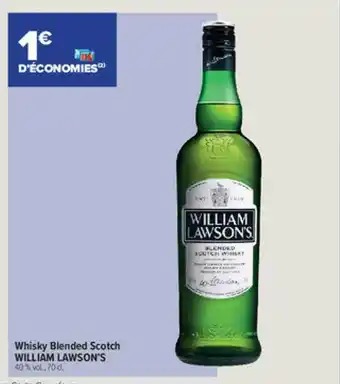 Carrefour Contact Whisky blended scotch william lawson's offre