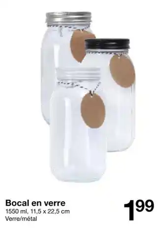 Zeeman Bocal en verre offre