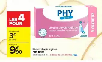 Sérum physiologique phy bébé