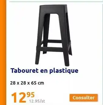Tabouret en plastique
