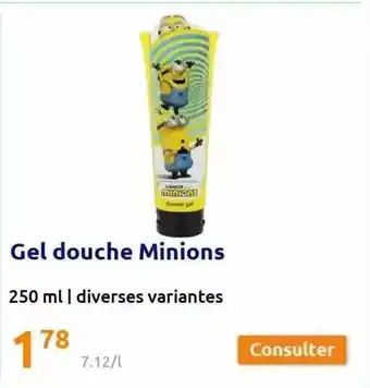 Action Gel douche minions offre