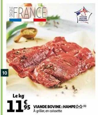 Auchan Viande bovine : hampe** offre