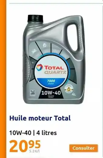 Action Huile moteur total offre