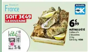 Auchan Huîtres d'été offre