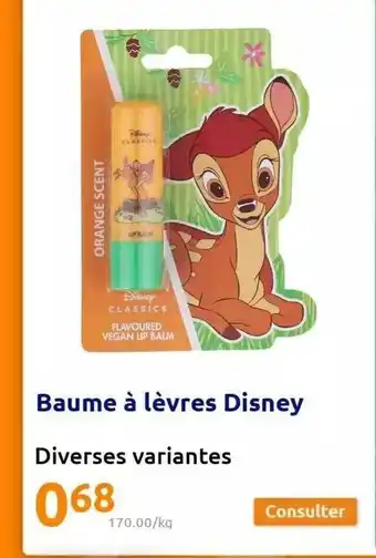 Action Baume à lèvres disney offre