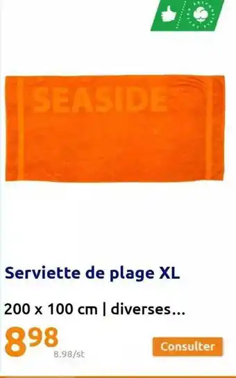 Action Serviette de plage xl offre