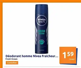 Action Déodorant homme nivea fraîcheur offre