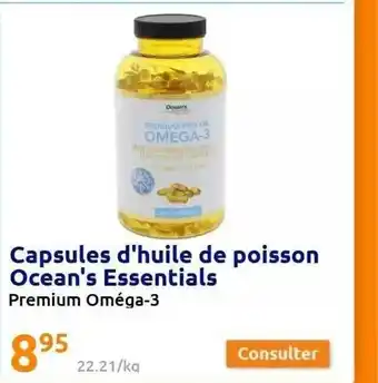 Capsules d'huile de poisson ocean's essentials