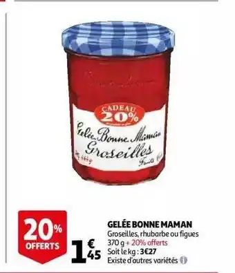 Auchan Gelée bonne maman offre