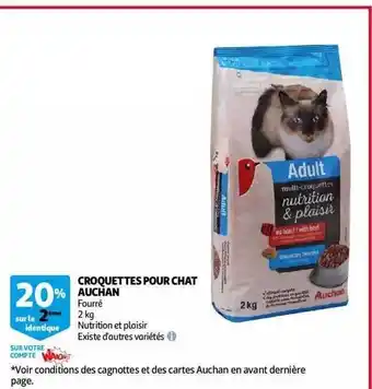 Auchan Croquettes pour chat auchan offre
