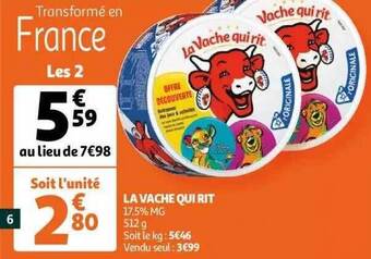 Auchan La vache qui rit offre