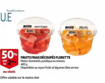 Auchan Fruits frais découpés florette offre