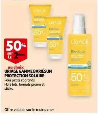 Auchan Uriage gamme bariésun protection solaire offre