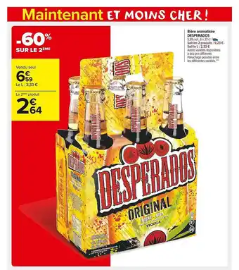 Carrefour Market Bière aromatisée desperados offre