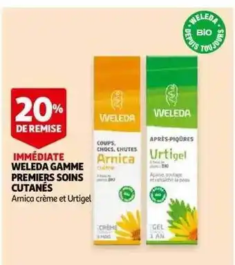 Weleda gamme premiers soins cutanés