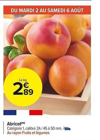 Carrefour Market Abricot offre