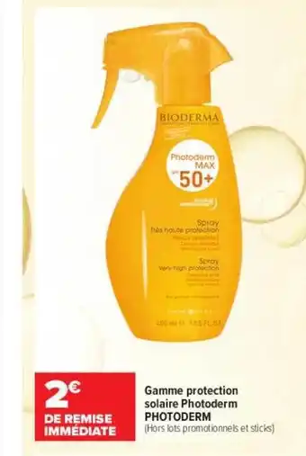 Carrefour maPara parapharmacie Gamme protection solaire photoderm photoderm offre