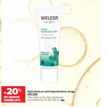 Carrefour maPara parapharmacie Hydratants et anti-imperfections visage weleda offre