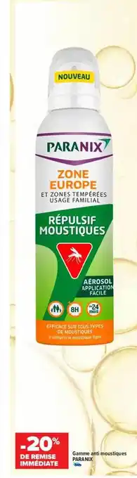 Carrefour maPara parapharmacie Gamme anti-moustiques paranix offre