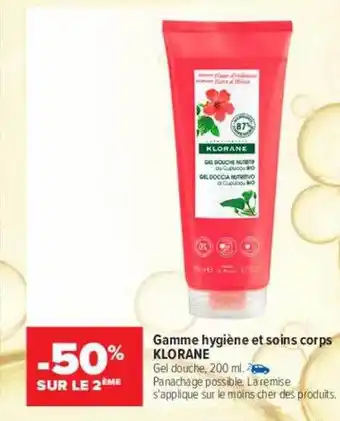 Carrefour maPara parapharmacie Gamme hygiène et soins corps klorane offre
