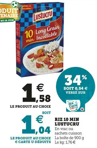 U Express RIZ 10 MIN offre