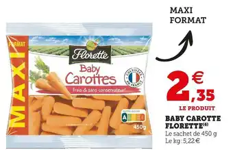 U Express BABY CAROTTES offre