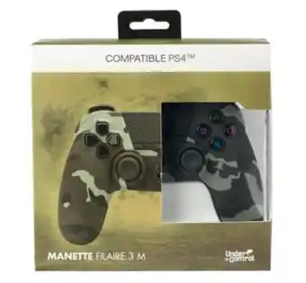 Boulanger Manette under control manette ps4 filaire camouflage offre