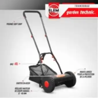 E.Leclerc Brico Tondeuse à main 30cm - elem garden technic offre
