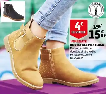Auchan In extenso boots fille offre