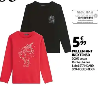 Auchan In extenso pull enfant offre