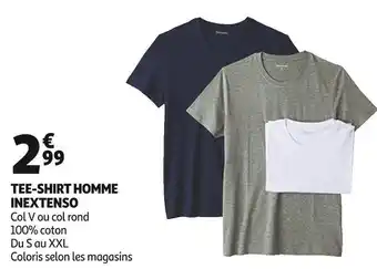 Auchan In extenso tee-shirt homme offre