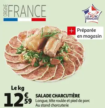 Auchan Salade charcutière offre