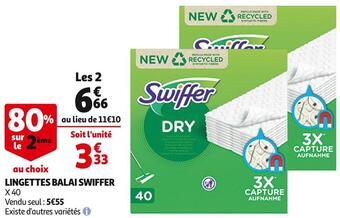 Auchan Swiffer lingettes balai offre