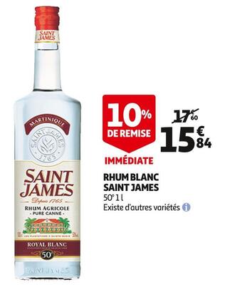 Auchan Saint james rhum blanc offre