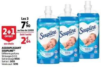 Auchan Soupline assouplissant offre