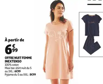 Auchan In extenso offre nuit femme offre