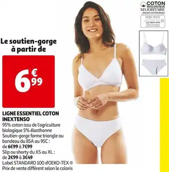 Auchan Inextenso ligne essentiel coton offre