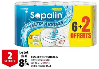 Auchan Sopalin essuie tout offre