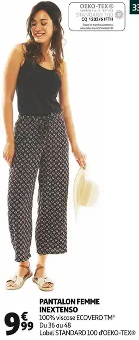 Auchan In extenso pantalon femme offre