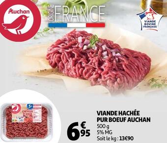 Auchan Auchan viande hachée pur boeuf offre