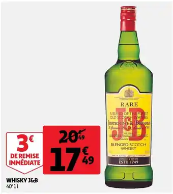 Auchan J&b whisky offre