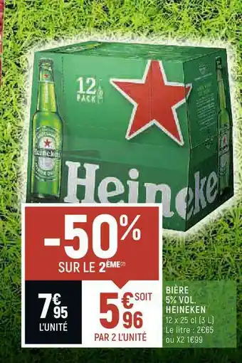 Casino Shop Bière 5% Vol. Heineken -50% Sur Le 2ème offre